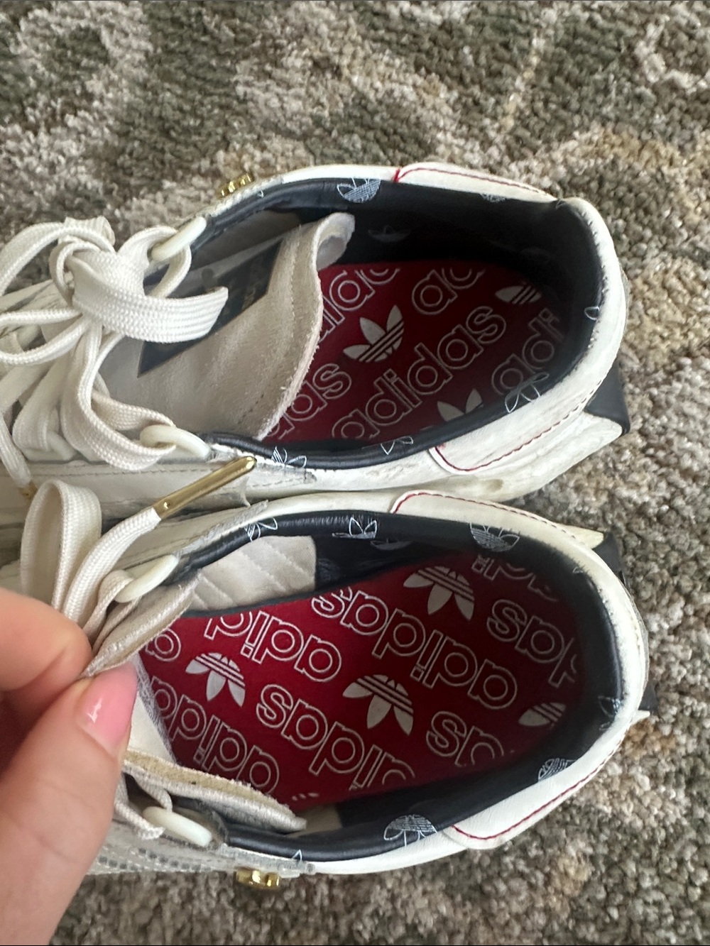 adidas Retropy E5 Women's Sneakers - Off White / Gold - Picture 12 of 13